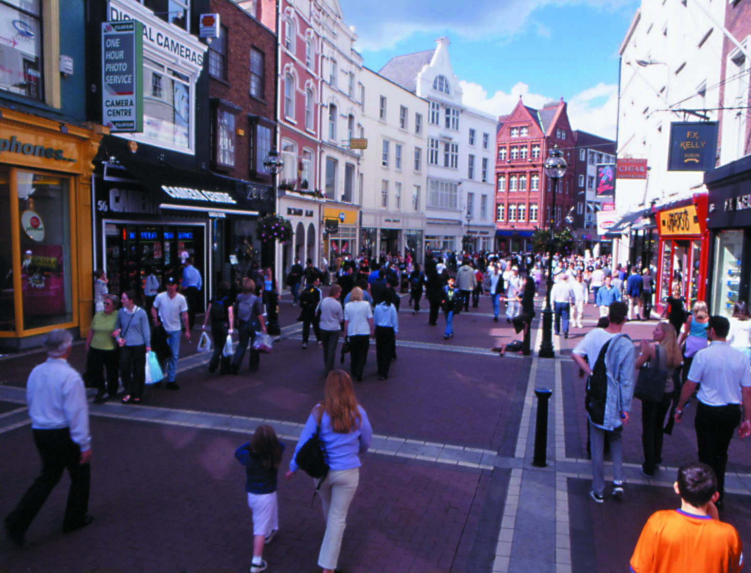 Grafton street in Dublin